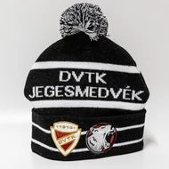 DVTK Jegesmedvék kötött bojtos sapka - fekete