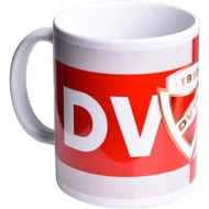 DVTK feliratos, címeres piros-fehér bögre