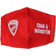 Hímzett DVTK címeres maszk - piros