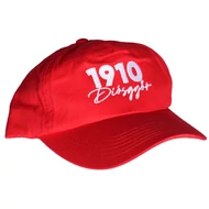 Piros, &quot;1910 Diósgyőr&quot; feliratos baseball sapka