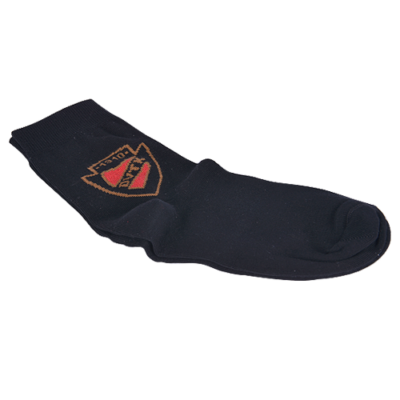 Fekete zokni DVTK címerrel