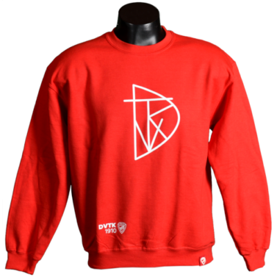 Felnőtt - minimal DVTK feliratos, piros színű pulóver