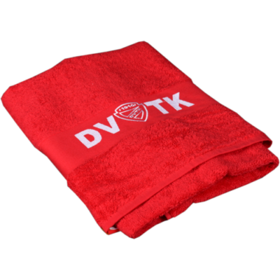 DVTK feliratos törölköző - piros, 70x140