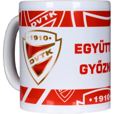 Mez mintájú csíkos bögre - fehér
